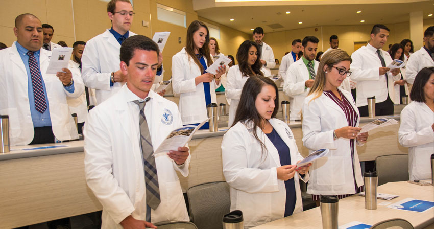 White Coat Ceremony Welcomes New Medical Students Students at the White Coat Ceremony