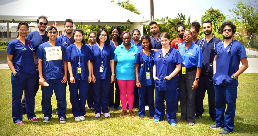 RUSM Hosts Community Health Fair in St. Kitts RUSM Students and Faculty