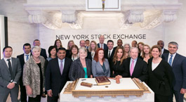 NYSE Group Photo Adtalem Leadership Pose at NYSE