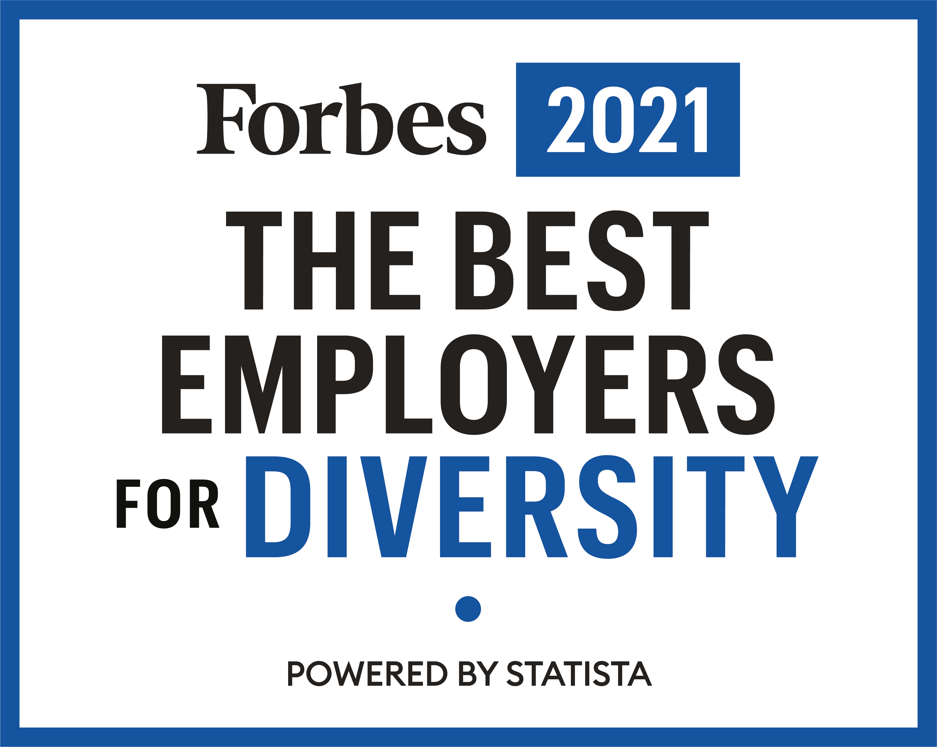 Forbes 2021: The BEST EMPLOYERS for Diversty