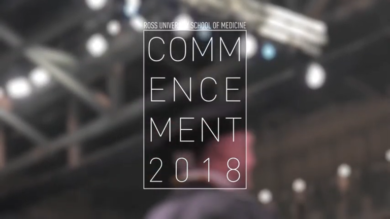 text displaying commencement 2018