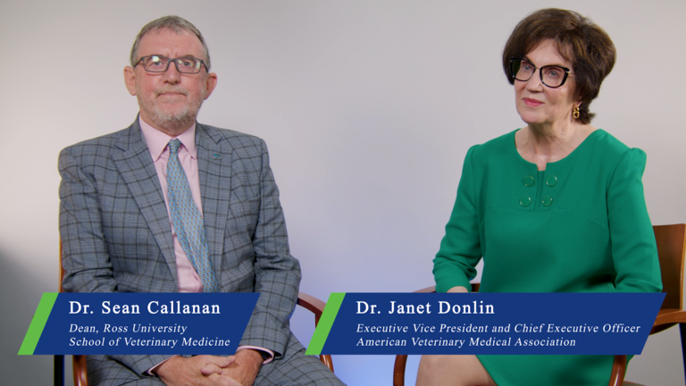 "Sean Callanan and Janet Donlin from the AVMA"