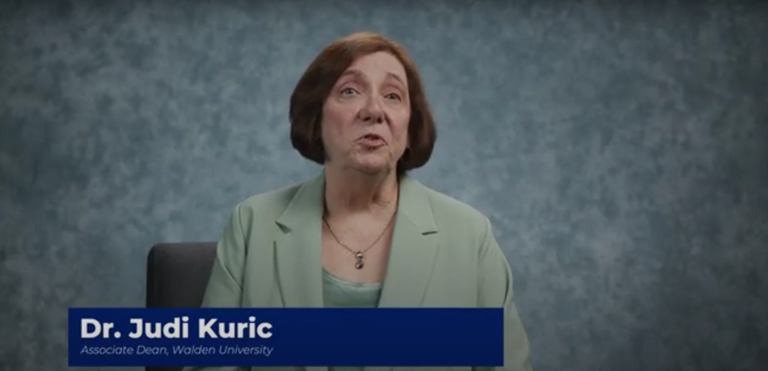 Dr. Judi Kuric speaking on camera