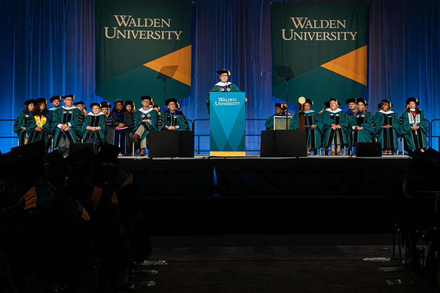 "Walden Commencement Stage Photo"