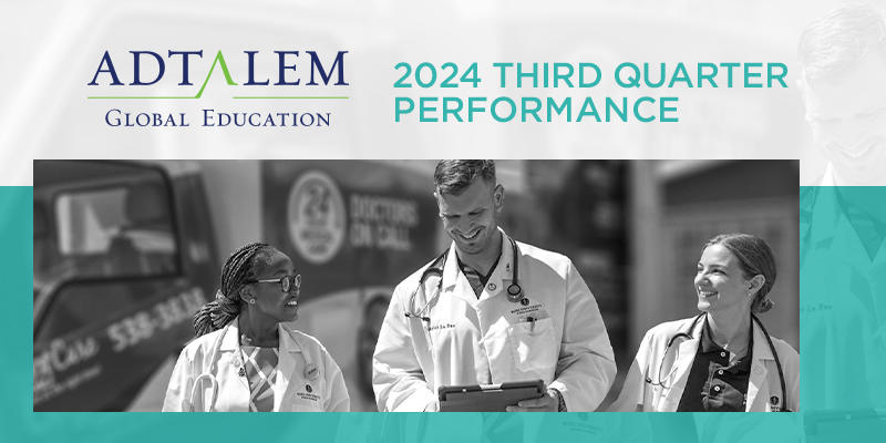 an image of three healthcare professional with the text 2024 third quarter performance