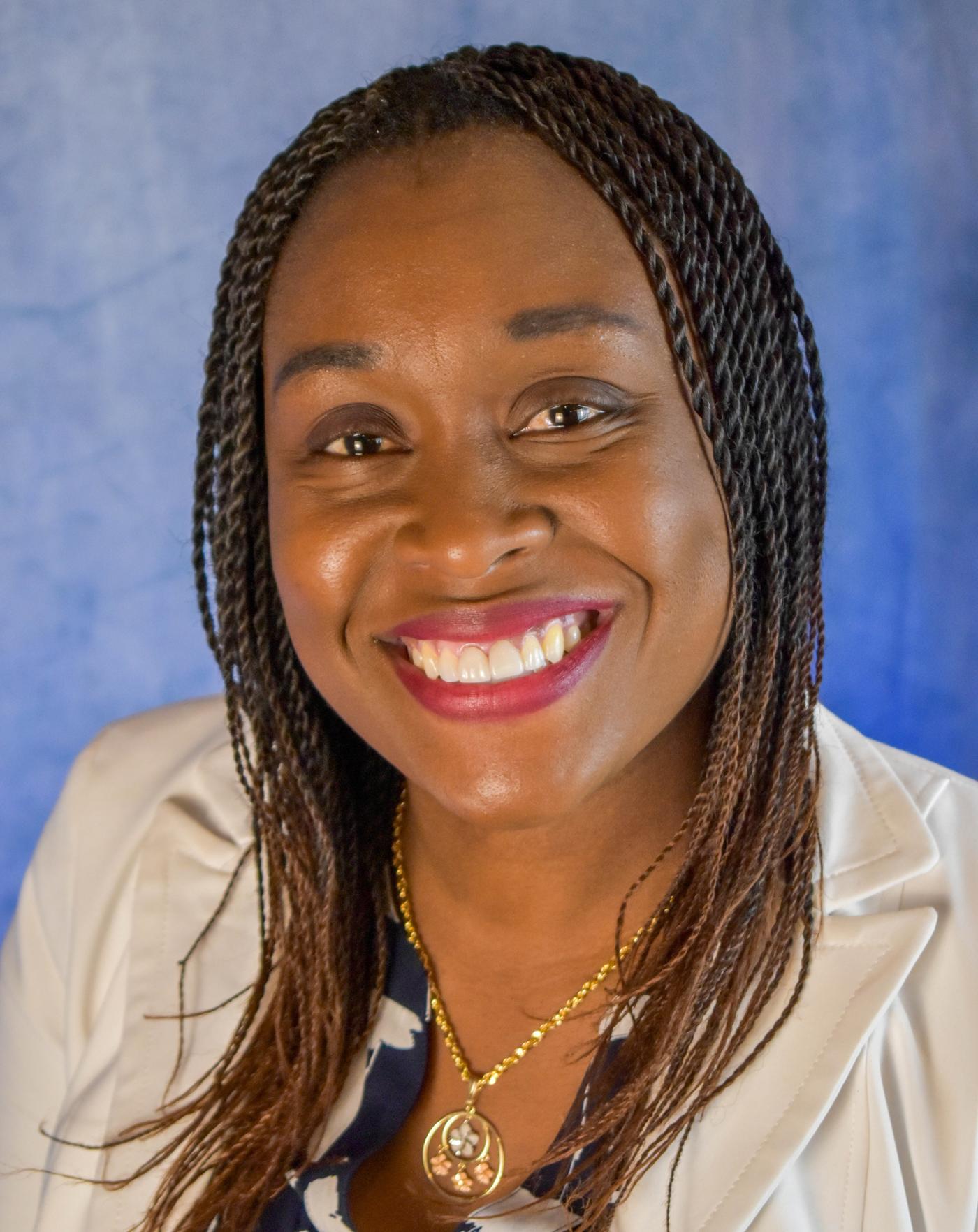 a headshot of Letitia James Browne
