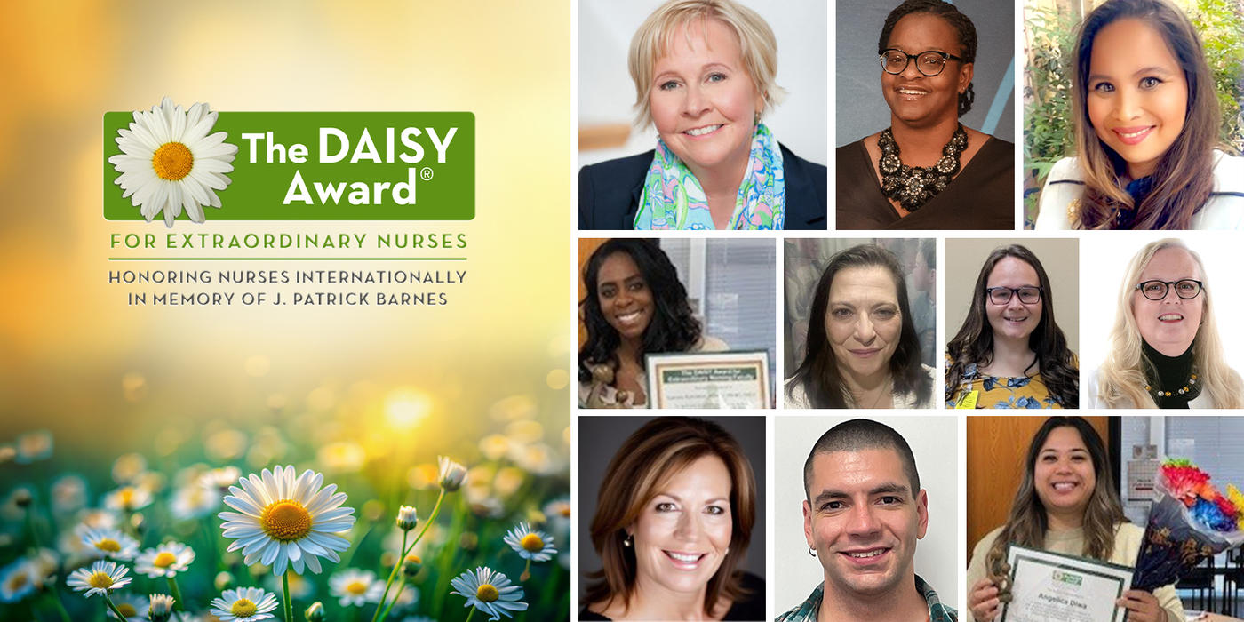 Collage of photos of DAISY Award honorees