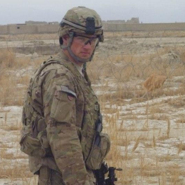 Morrison in military uniform.