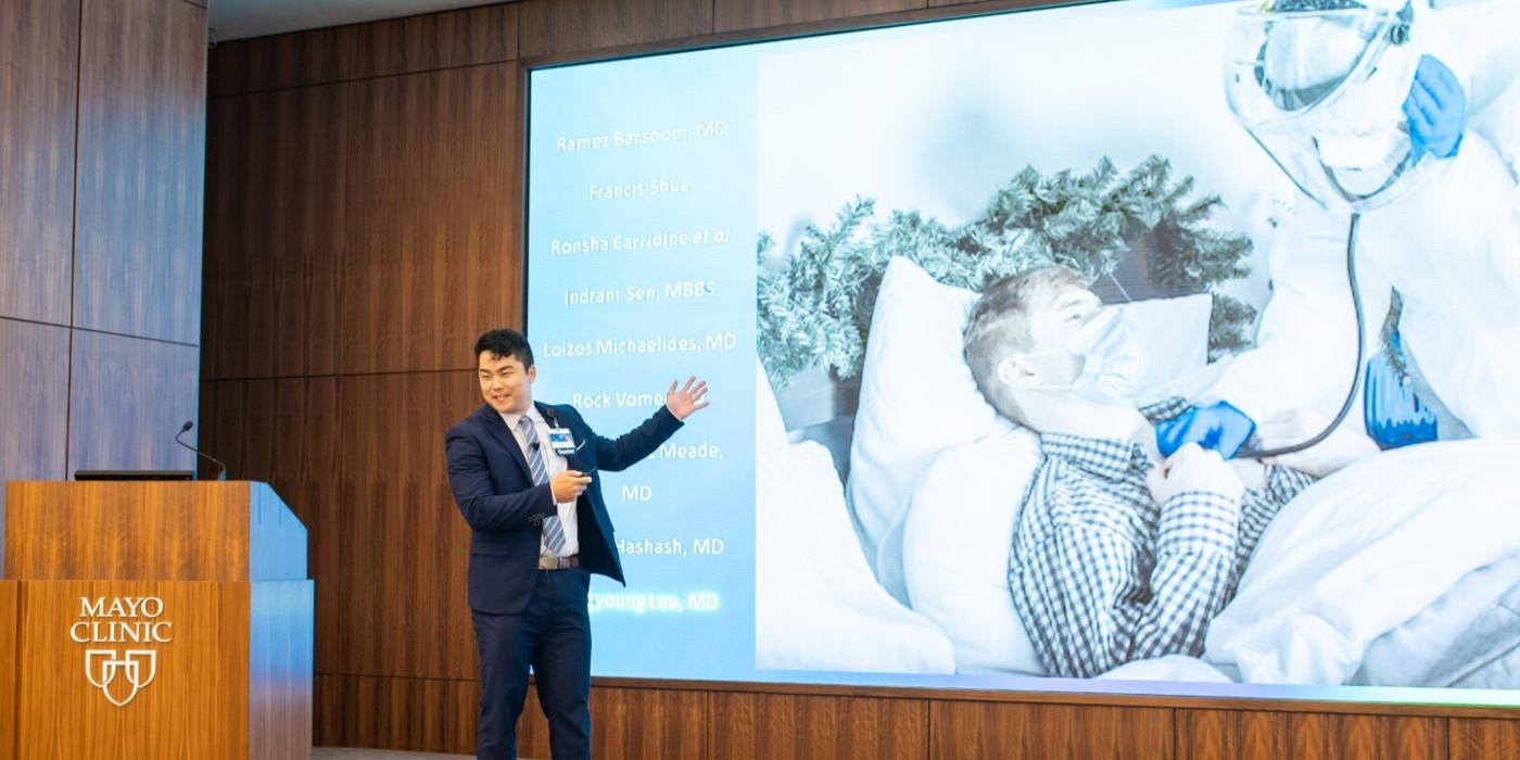 Sungyoung (Hiva) Lee presenting at Mayo Clinic