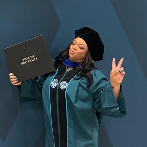 Dr. Freeman-Anderson at Walden University Commencement