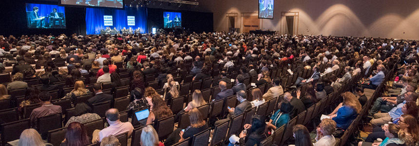 An audience at an ACAMS event