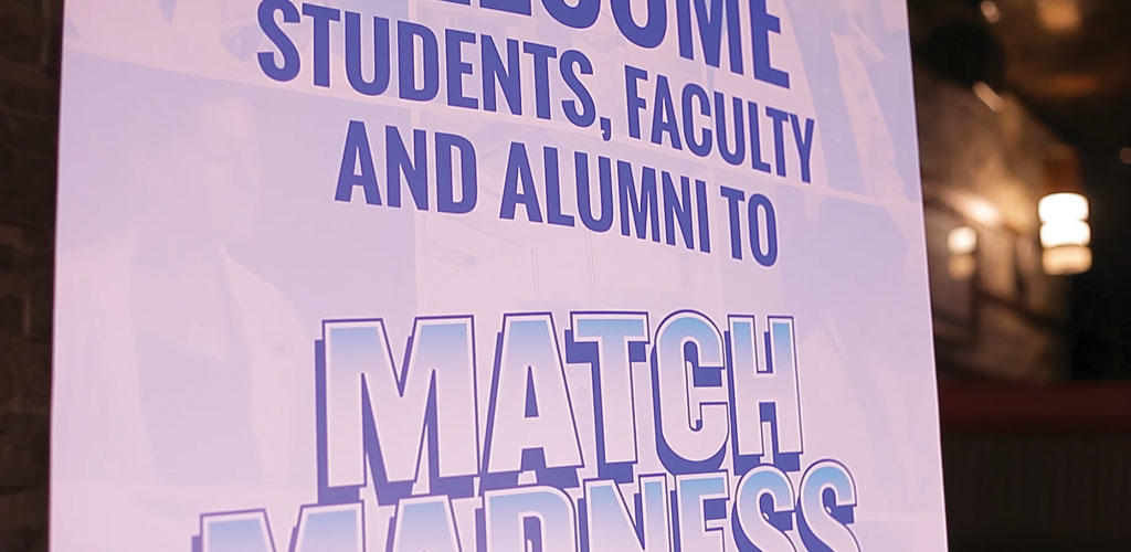 photo of a Match Madness banner