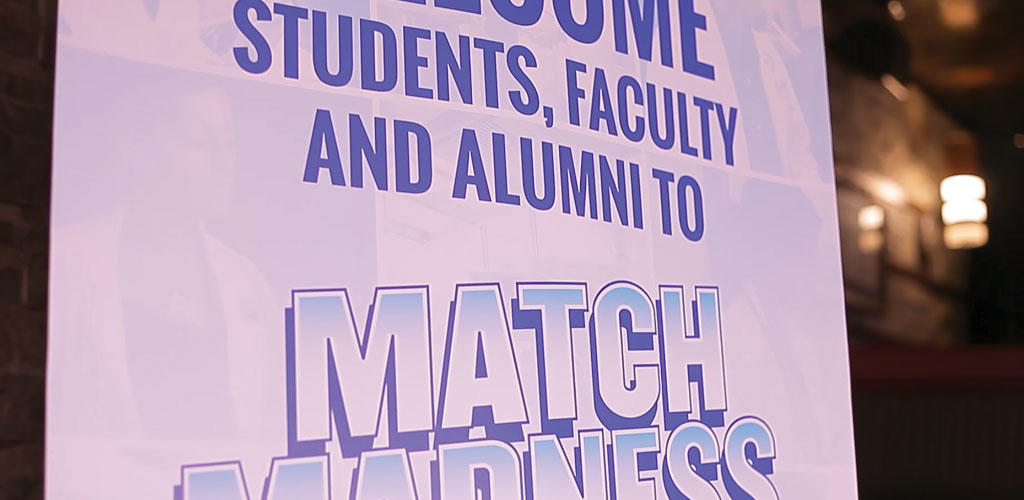 photo of a Match Madness banner