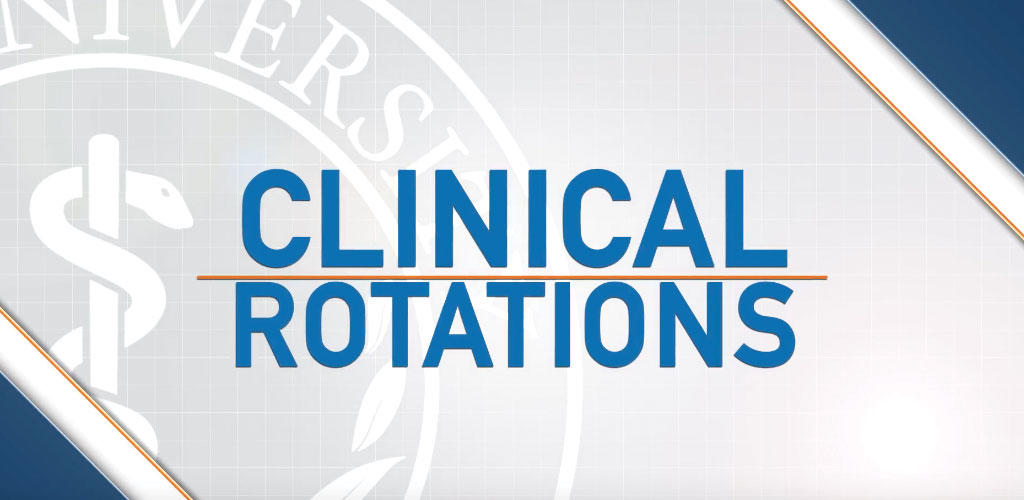 graphic text of "Clinical Rotations"