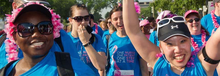 excited group at race for the cure