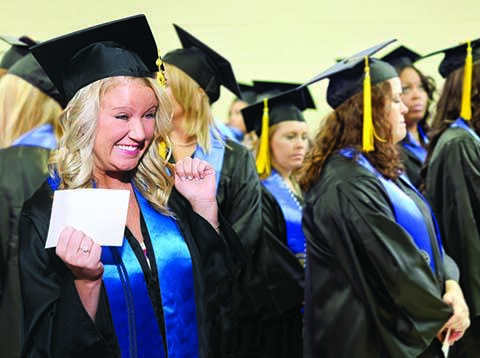 excited nursing graduates