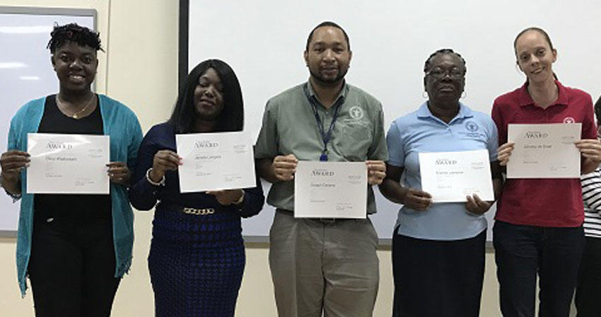 five award recipients